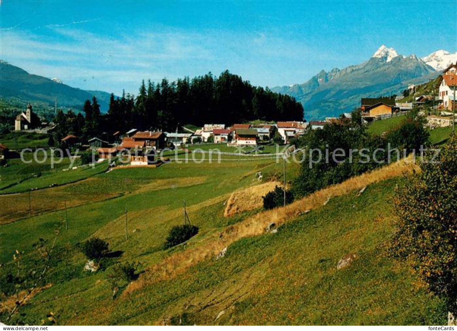 13302573 Ruschein GR Panorama Mit Brigelserhoernern Glarner Alpen Ruschein GR - Autres & Non Classés