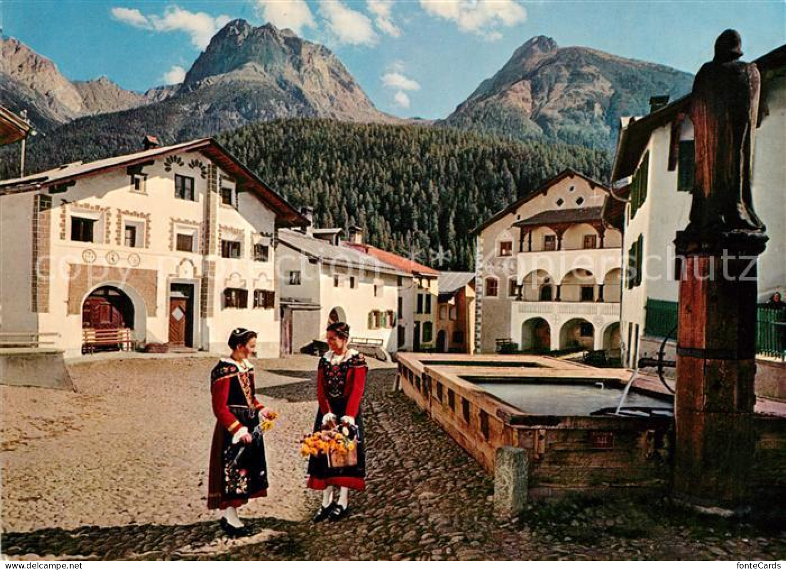 13302554 Scuol Tarasp Vulpera Alpines Heilbad Station Thermale Des Alpes Dorfpla - Autres & Non Classés