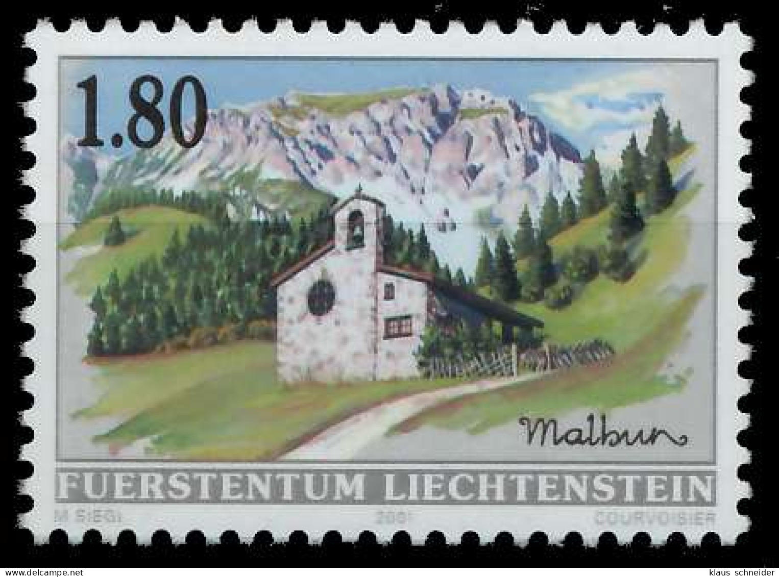 LIECHTENSTEIN 2001 Nr 1263 Postfrisch X28E4BA - Ongebruikt