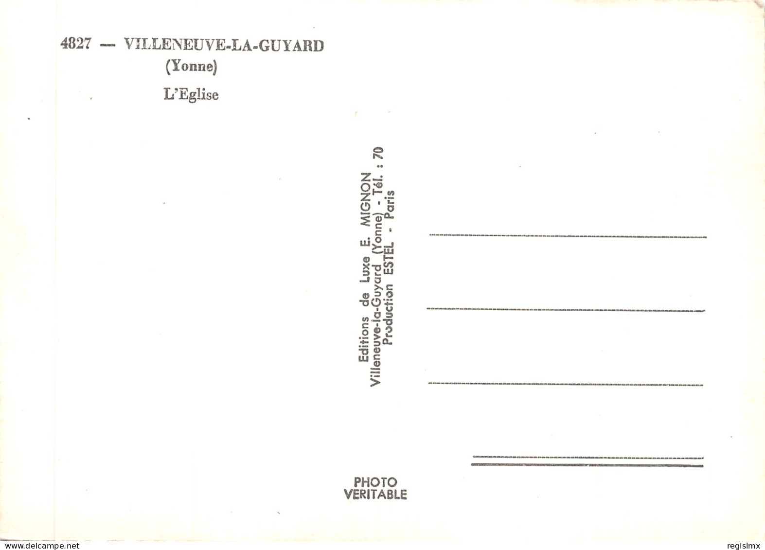 89-VILLENEUVE LA GUYARD-N°537-A/0179 - Villeneuve-la-Guyard