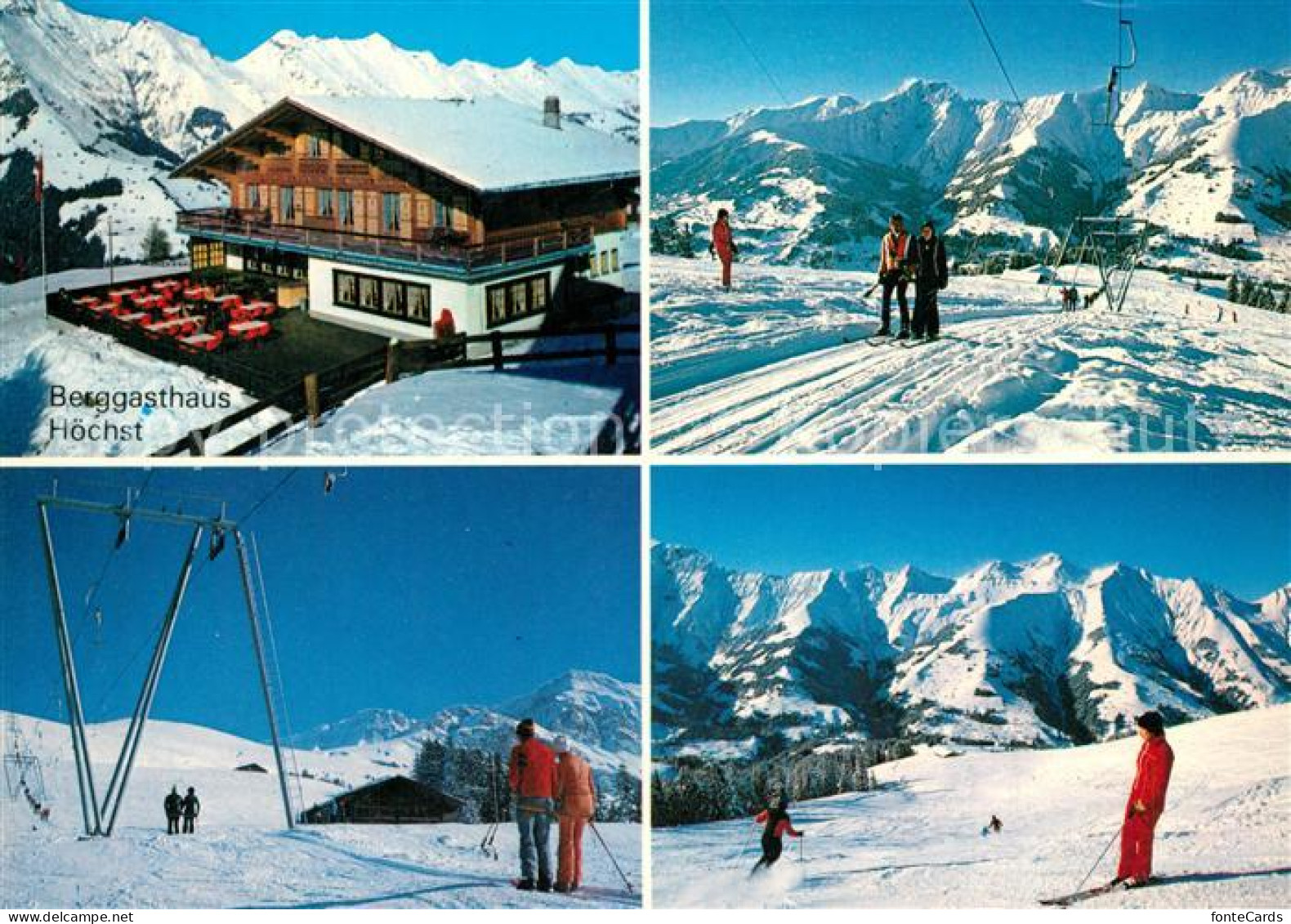 13302500 Achseten Berggasthaus Hoechst Skigebiet Alpen Achseten - Autres & Non Classés