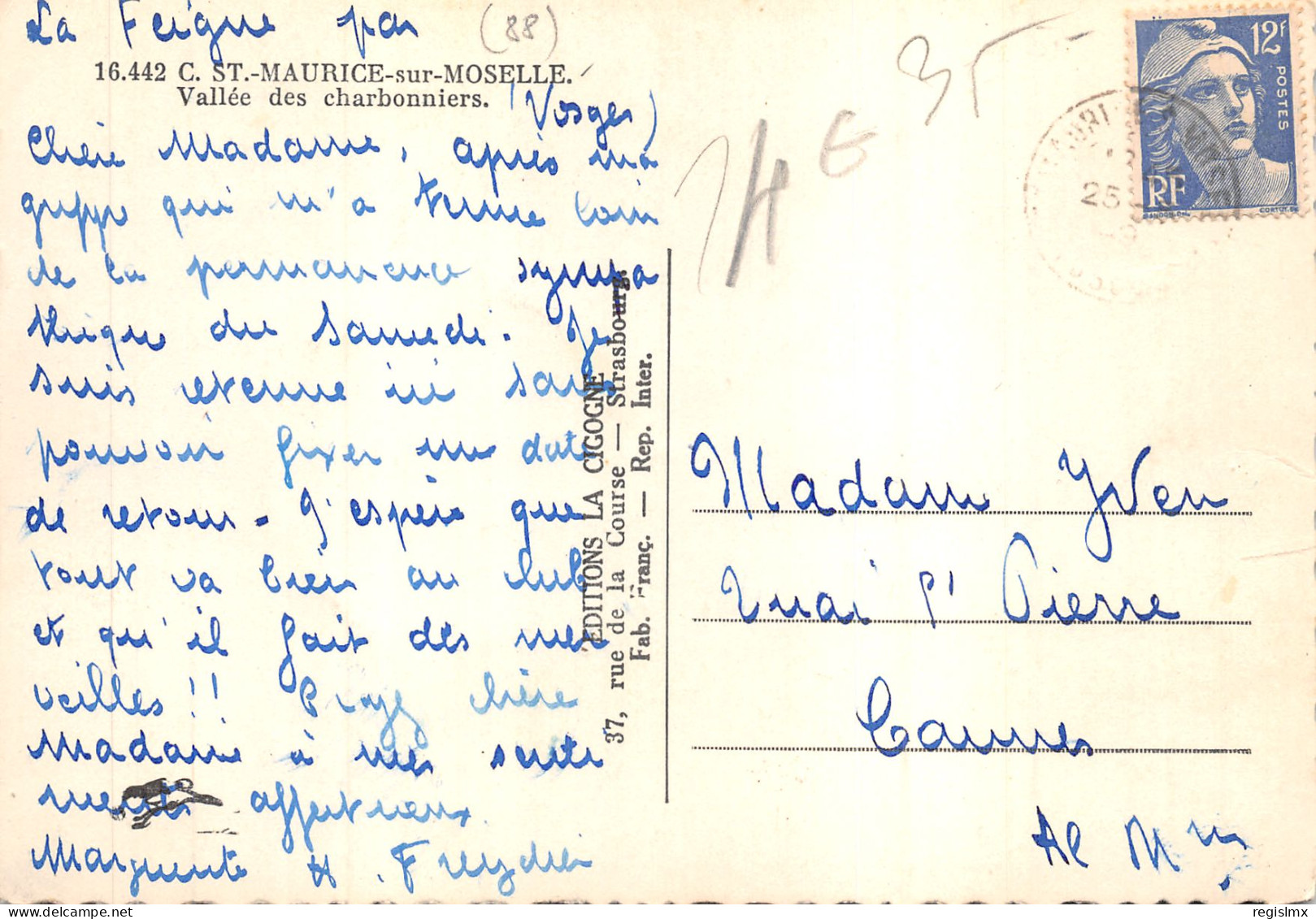 88-SAINT MAURICE SUR MOSELLE-N°536-D/0197 - Other & Unclassified