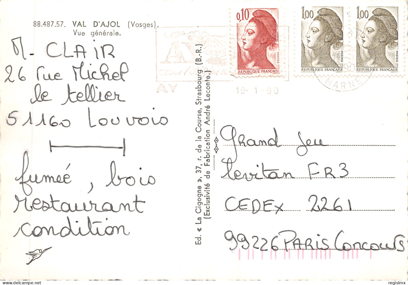 88-LE VAL D AJOL-N°536-D/0151 - Other & Unclassified