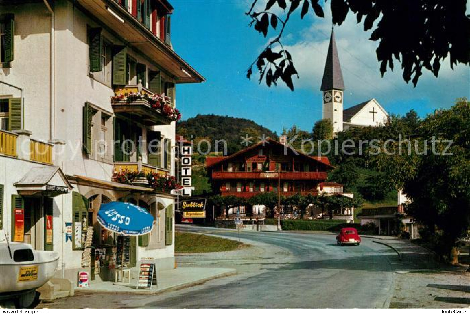 13302378 Faulensee Dorfpartie Hotel Kirche Faulensee - Autres & Non Classés