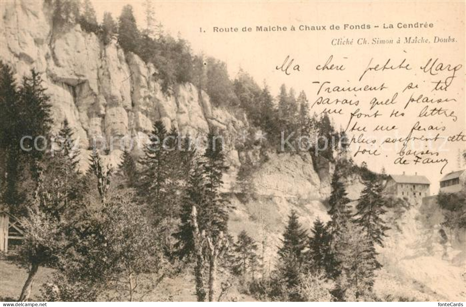 13302371 La Chaux-de-Fonds Route De Maiche A Chaux De Fonds La Cendrée La Chaux- - Autres & Non Classés