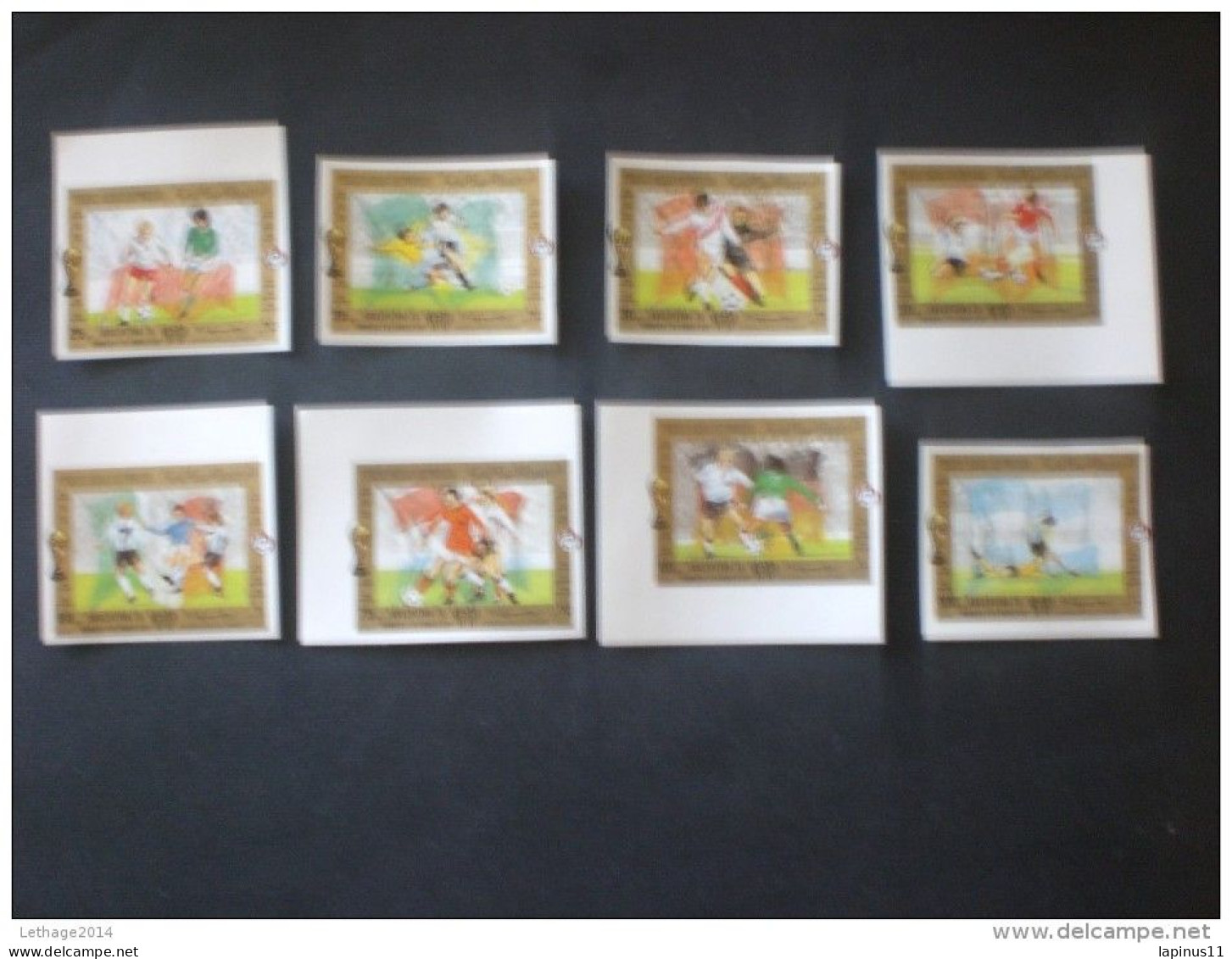 YEMEN 1980 FOOTBALL WORLD CHAMPIONSHIP ARGENTINA 78 MICHEAL CATALOGUE 1619/1626 MNH IMPERF. !!!!! - Jemen