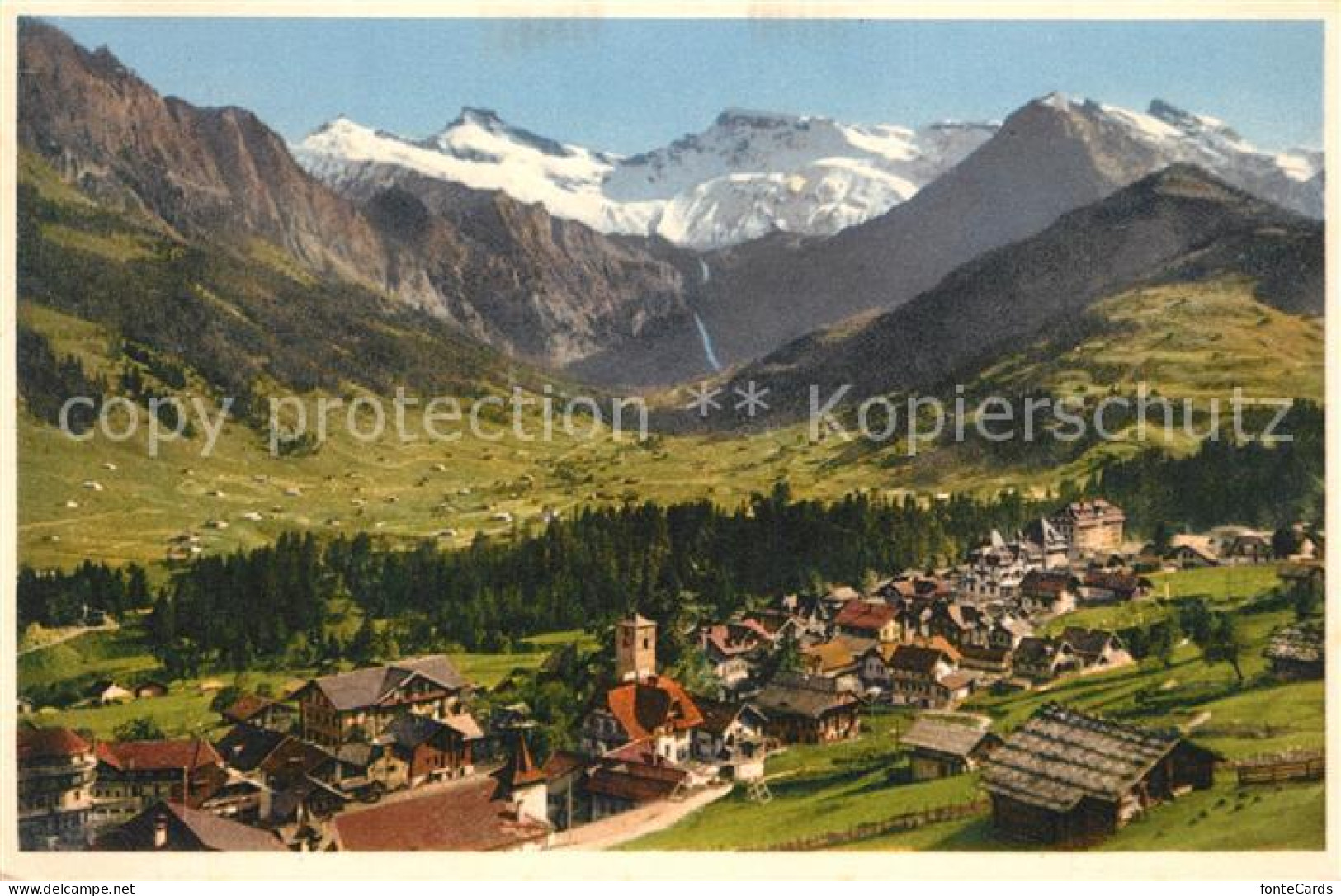 13301933 Adelboden Gesamtansicht Mit Alpenpanorama Adelboden - Autres & Non Classés