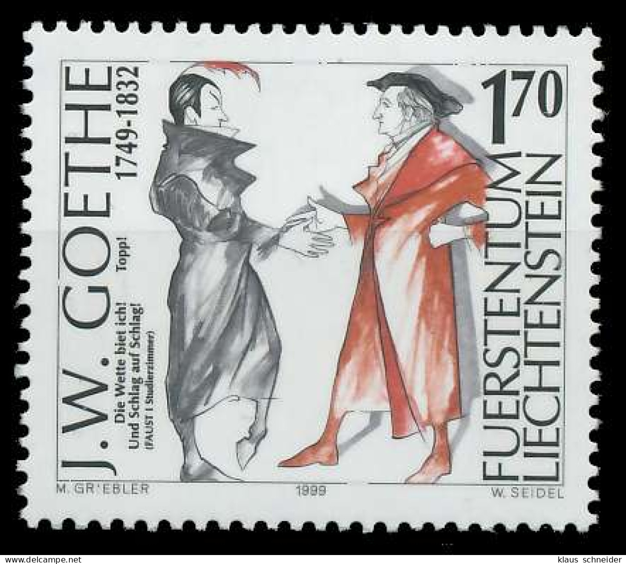 LIECHTENSTEIN 1999 Nr 1216 Postfrisch X29853A - Unused Stamps