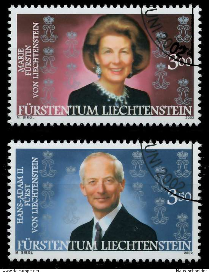 LIECHTENSTEIN 2002 Nr 1292-1293 Gestempelt X298722 - Used Stamps