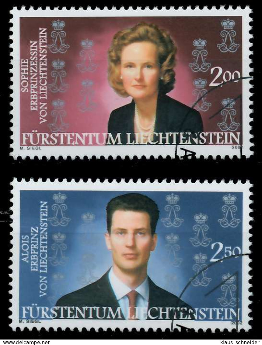 LIECHTENSTEIN 2002 Nr 1299-1300 Gestempelt X29872A - Gebruikt