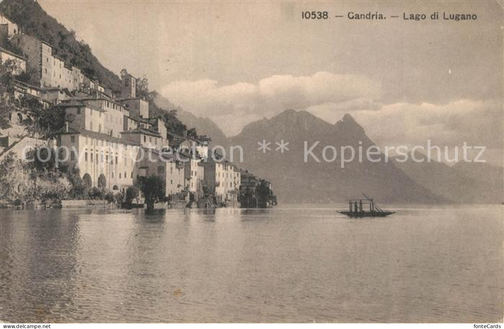 13301884 Gandria Lago Di Lugano Haeuserpartie Am Luganersee Gandria Lago Di Luga - Autres & Non Classés