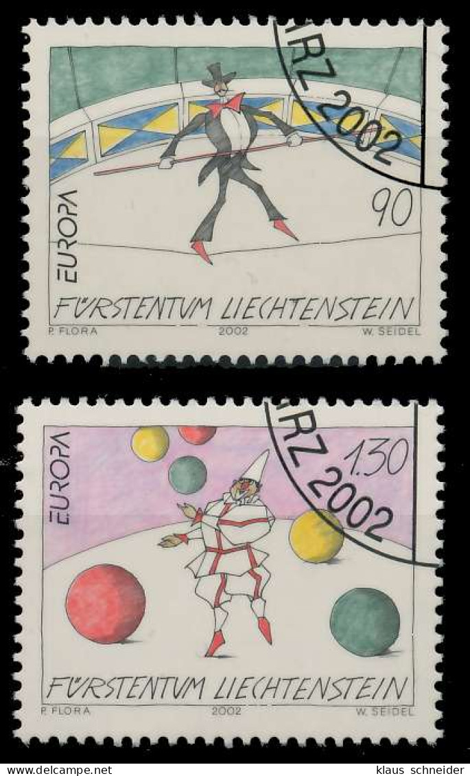 LIECHTENSTEIN 2002 Nr 1283-1284 Gestempelt X298762 - Oblitérés