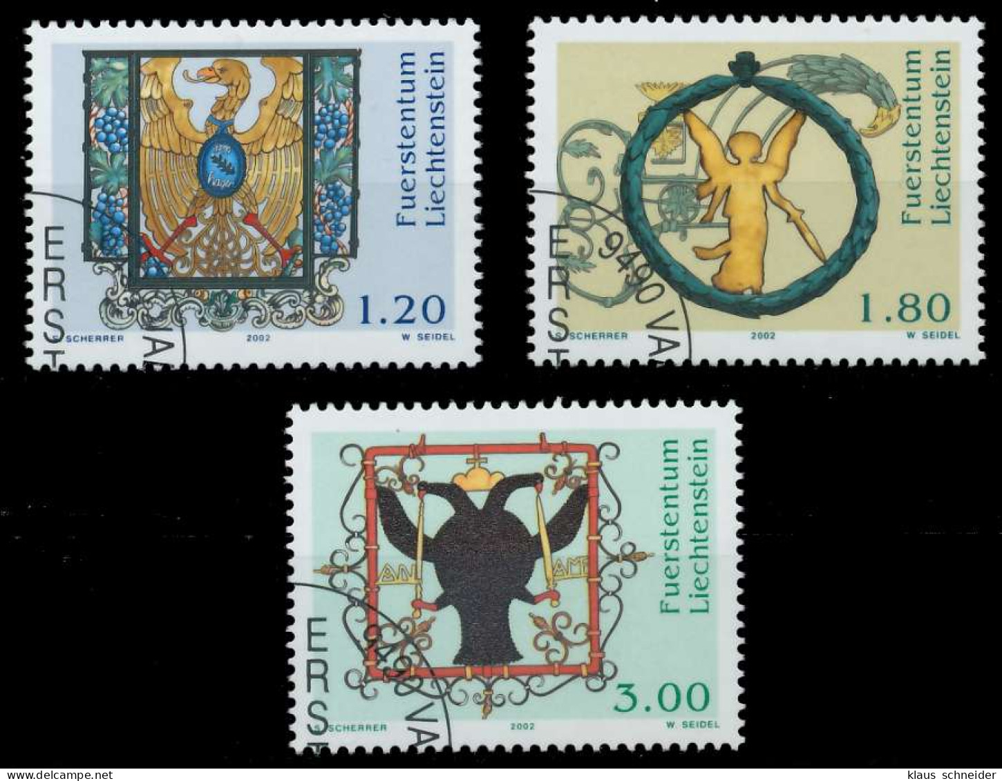 LIECHTENSTEIN 2002 Nr 1307-1309 Gestempelt X298772 - Used Stamps