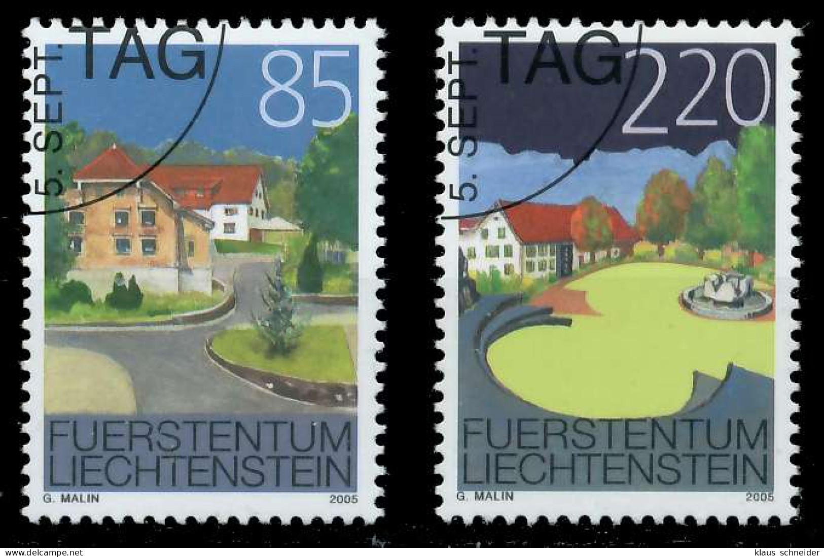 LIECHTENSTEIN 2005 Nr 1387-1388 Gestempelt X29887A - Gebruikt