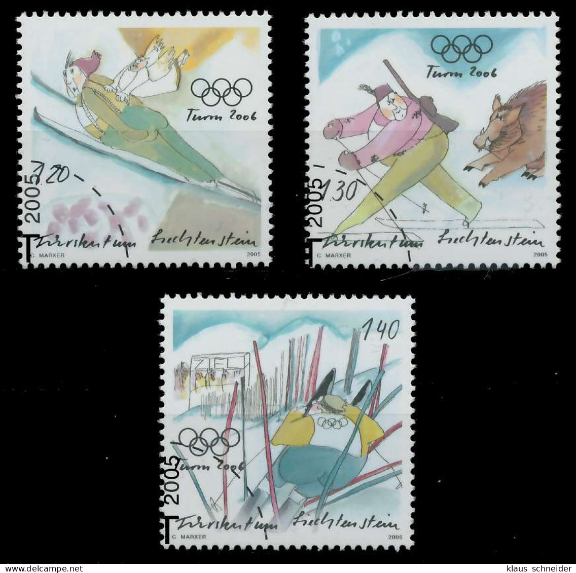 LIECHTENSTEIN 2005 Nr 1394-1396 Gestempelt X29887E - Gebraucht