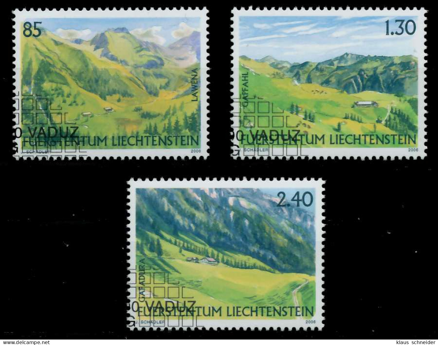 LIECHTENSTEIN 2006 Nr 1424-1426 Gestempelt X2988B2 - Used Stamps