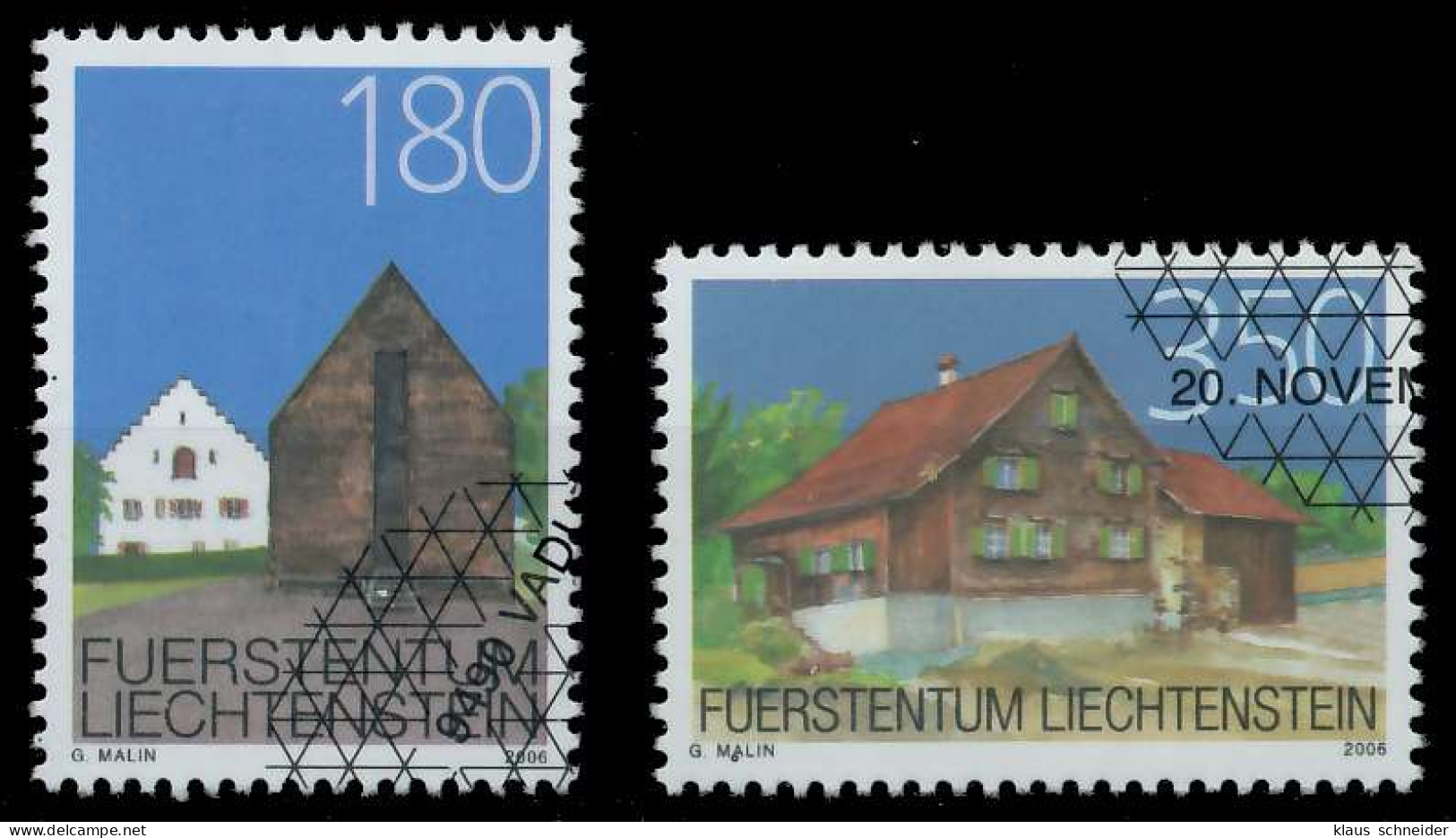 LIECHTENSTEIN 2006 Nr 1434-1435 Gestempelt X2988E2 - Usados