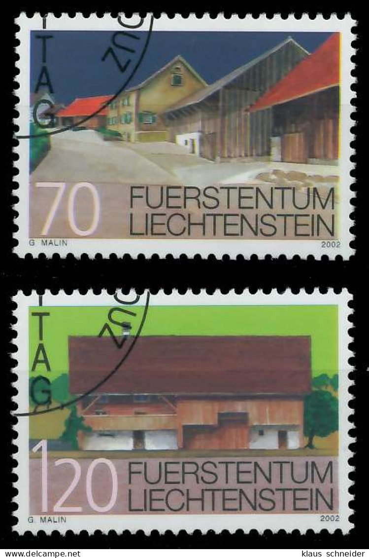 LIECHTENSTEIN 2002 Nr 1294-1295 Gestempelt X2988F2 - Gebruikt