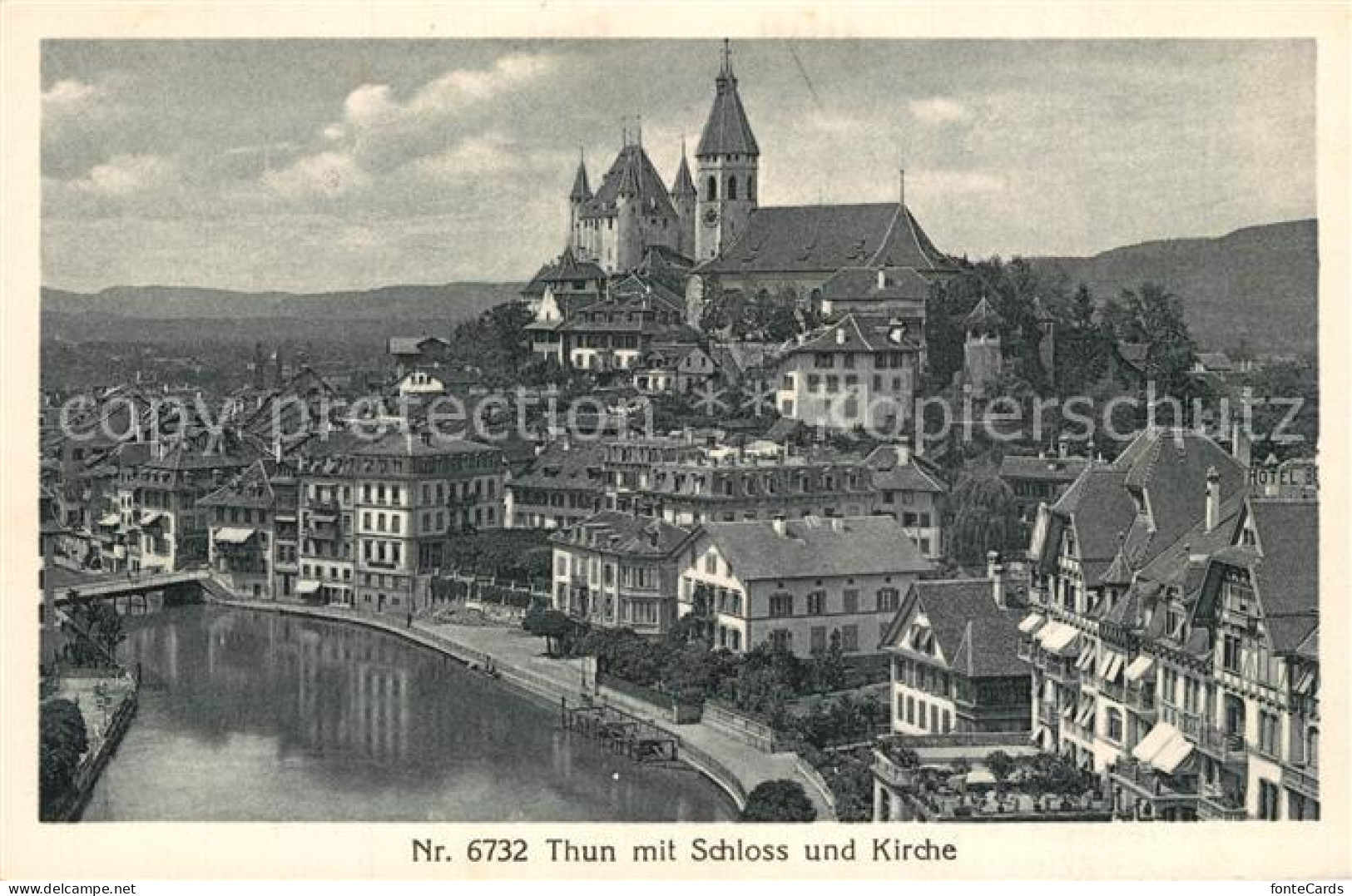 13301848 Thun BE Mit Schloss Und Kirche Thun BE - Altri & Non Classificati