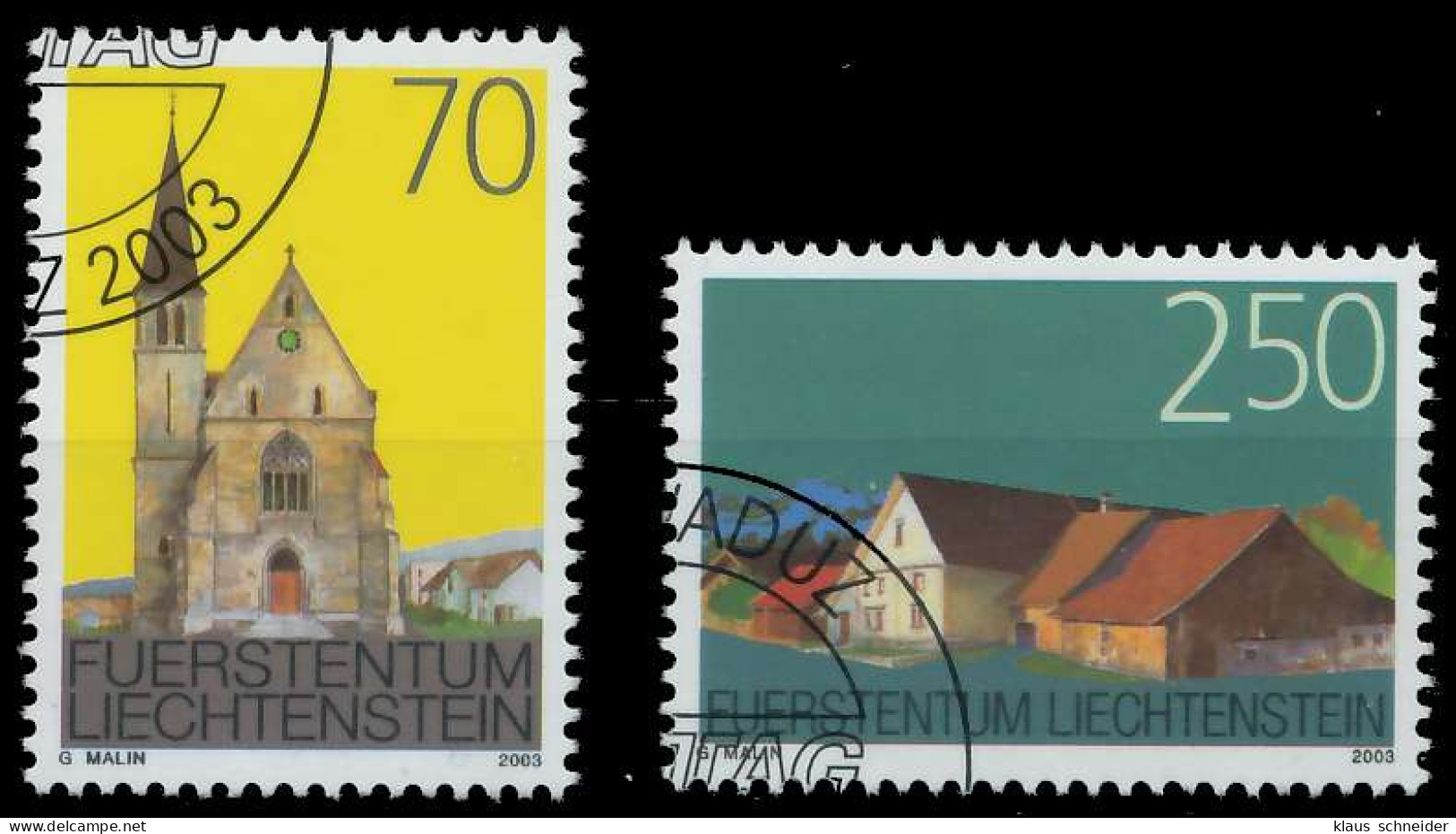 LIECHTENSTEIN 2003 Nr 1314-1315 Gestempelt X298916 - Gebraucht