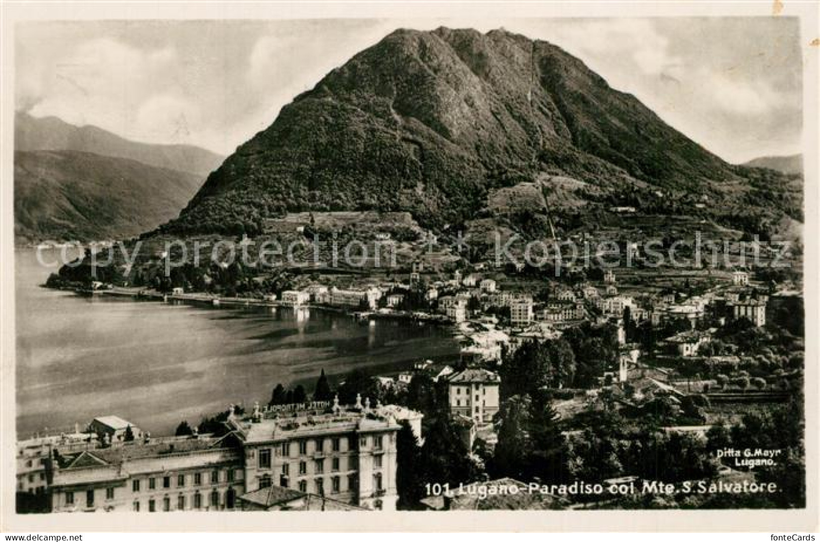 13301830 Paradiso TI Panorama Lago Di Lugano E Col Monte San Salvatore Paradiso  - Altri & Non Classificati