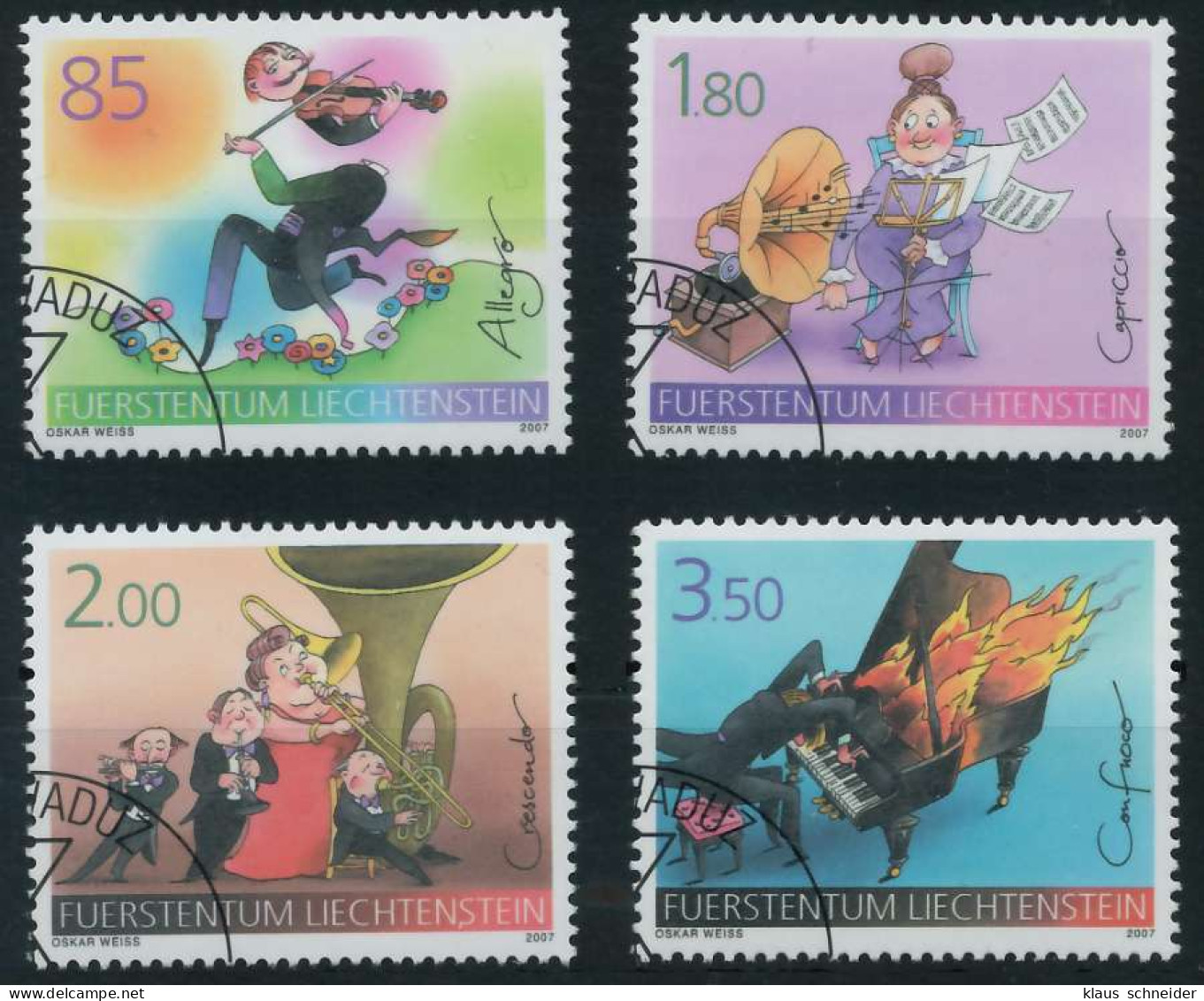 LIECHTENSTEIN 2007 Nr 1438-1441 Gestempelt X298B36 - Gebraucht