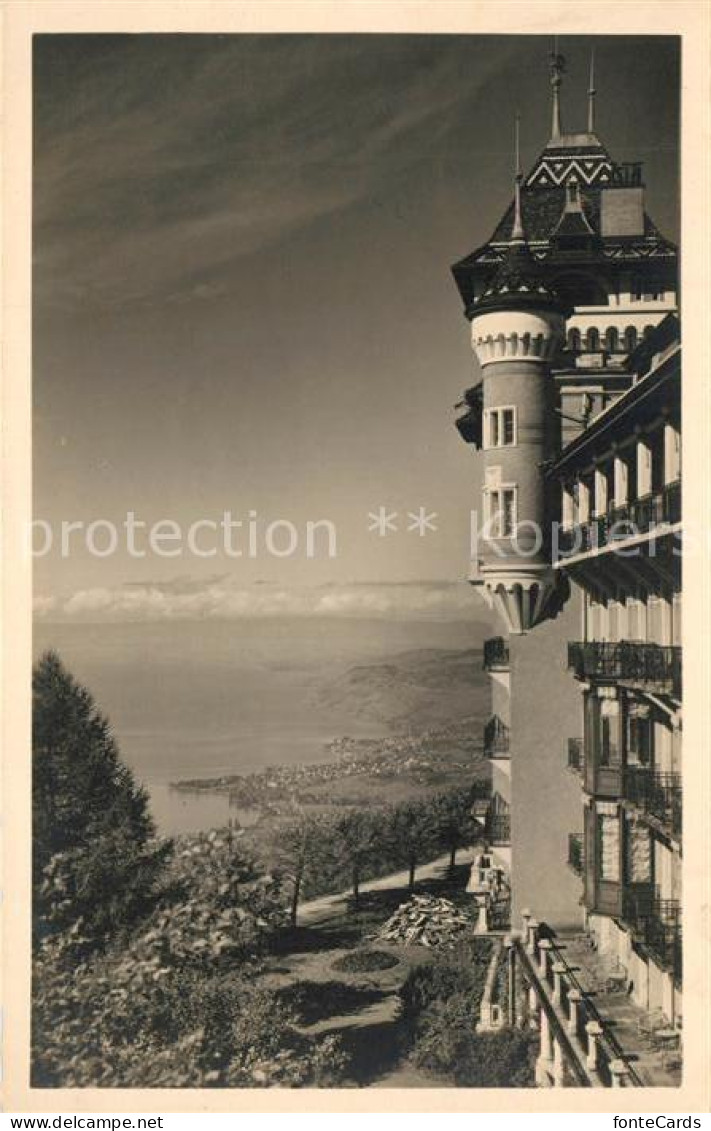 13301791 Montreux VD Hotel Mit Blick Auf Genfersee Montreux VD - Sonstige & Ohne Zuordnung