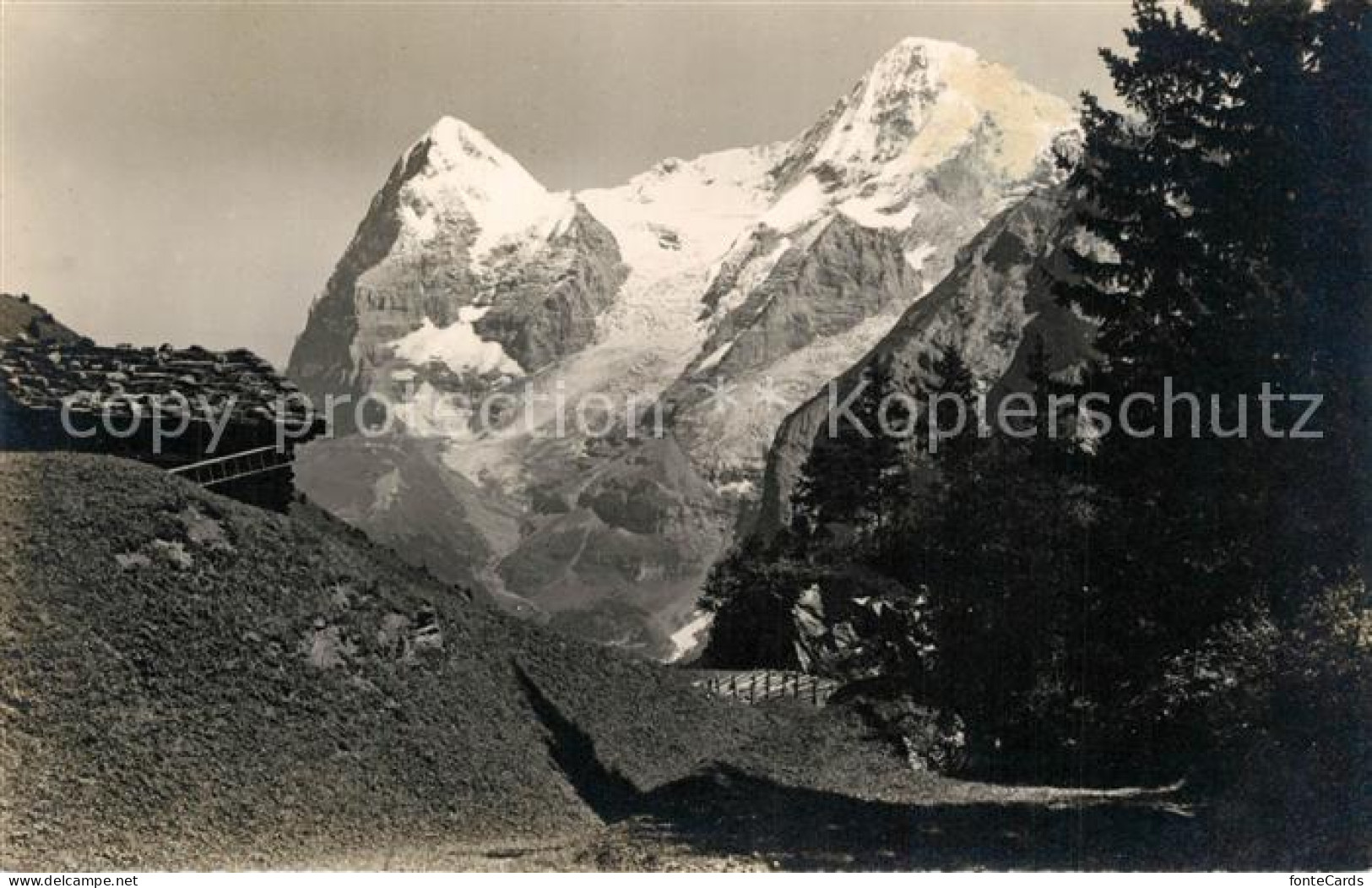 13301768 Muerren BE Landschaftspanorama Mit Eiger Und Moench Berner Alpen Muerre - Altri & Non Classificati