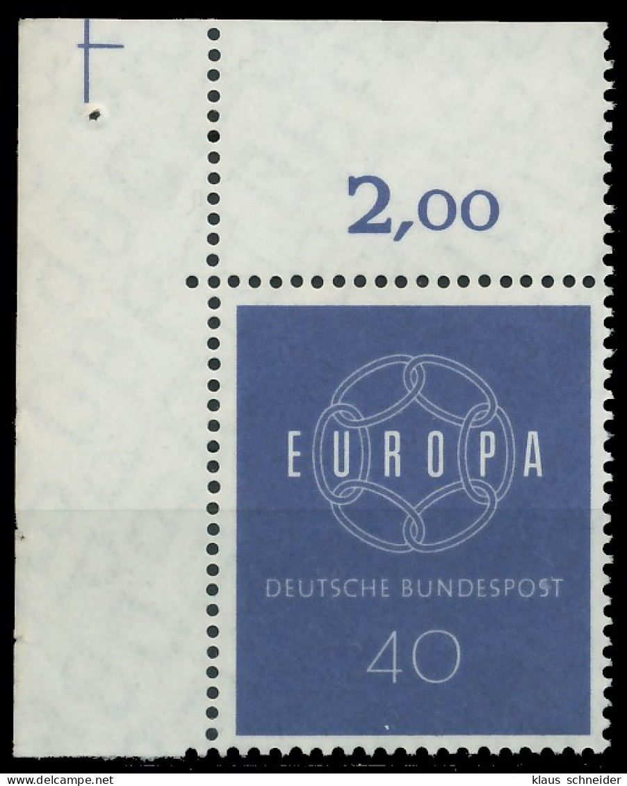 BRD BUND 1959 Nr 321 Postfrisch ECKE-OLI X558386 - Ongebruikt