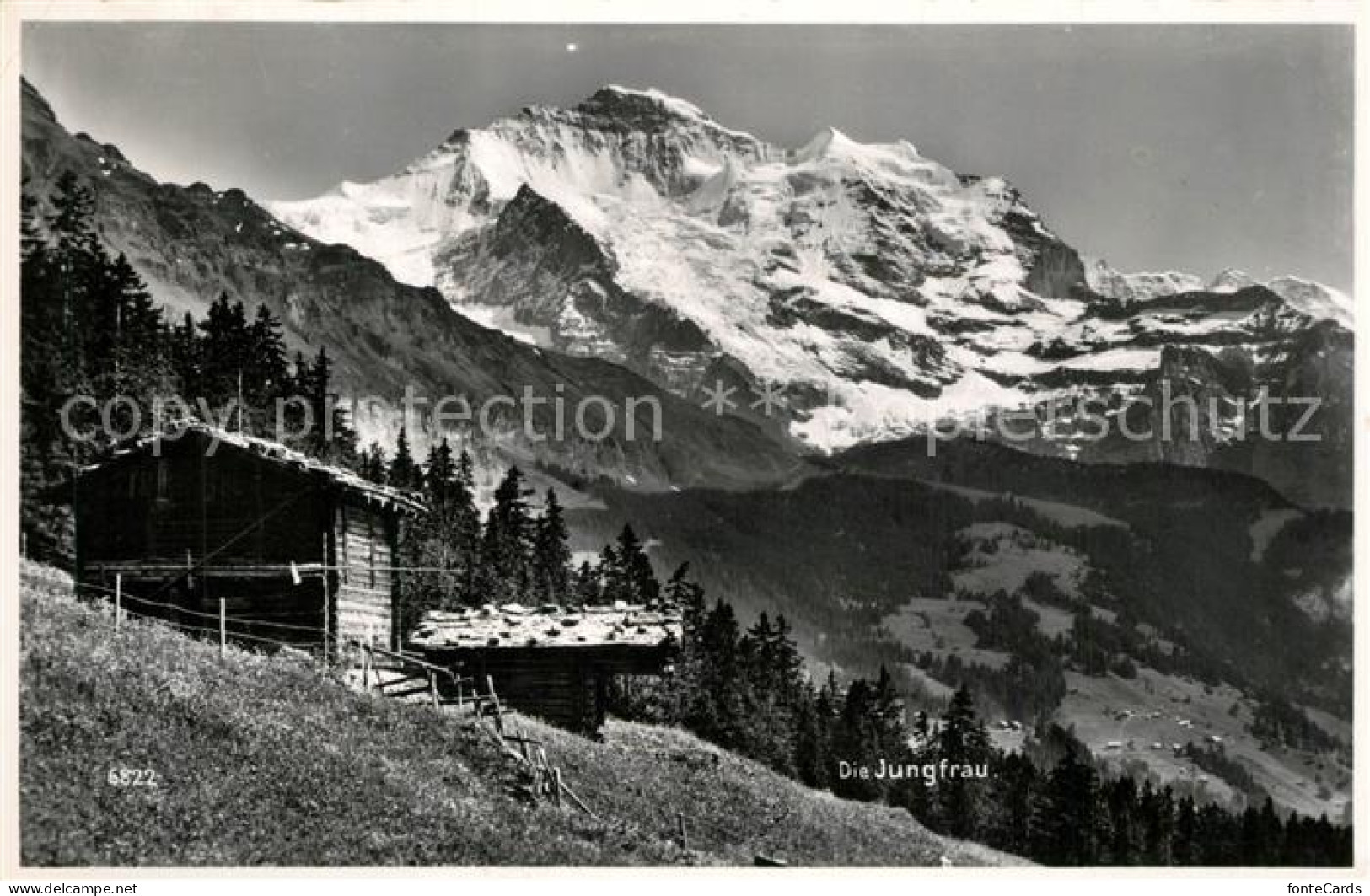 13301582 Wengen BE Berghuette Blick Zur Jungfrau Berner Alpen Wengen BE - Other & Unclassified