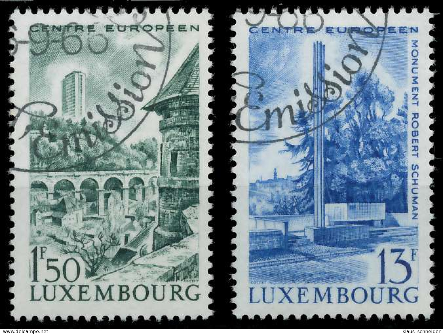 LUXEMBURG 1966 Nr 738-739 Gestempelt X5E008A - Used Stamps