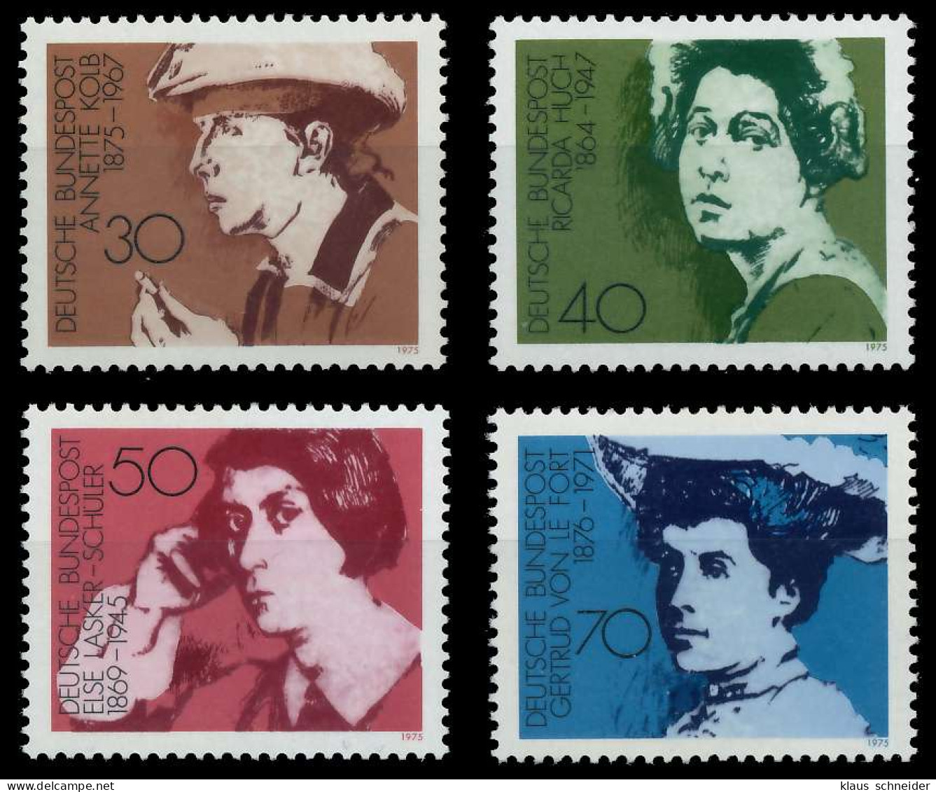 BRD BUND 1975 Nr 826-829 Postfrisch S231A32 - Unused Stamps