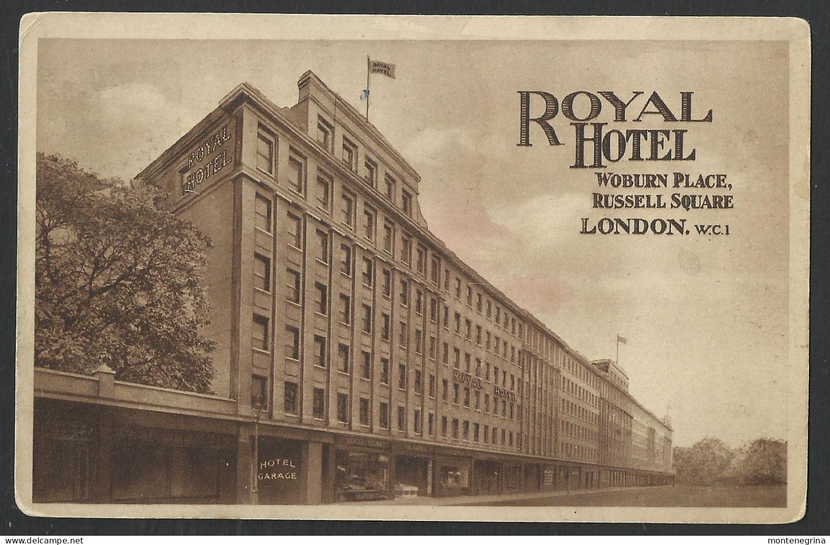 LONDON - Royal Hotel - Woburn Place - Russell Square - 1931 Old Postcard (see Sales Conditions)10194 - Other & Unclassified
