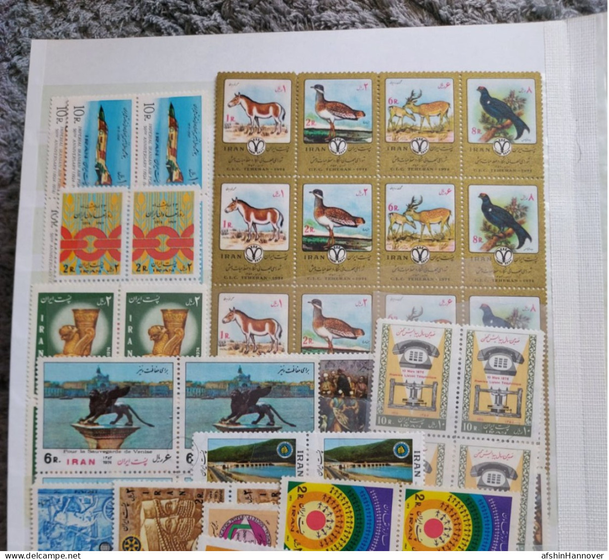 Iran Shah Pahlavi Shah تمام تمبرهای بلوک سال ۱۳۵۳  Commemorative Stamps Issued In Year 1353 (21/3/1974-20/3/1975) - Iran