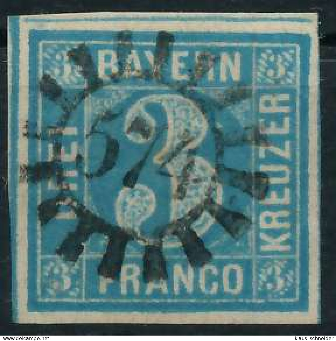 BAYERN MÜHLRADSTEMPEL AUF Nr 2II GMR 574 ZENTR- X6E8086 - Used