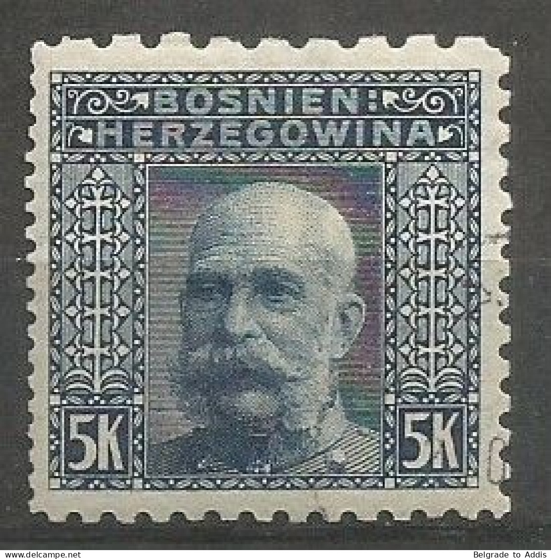 Bosnia Bosnien K.u.K. Austria Hungary Mi.44 Perforation 6½:9¼:9¼:12½ Coleman 3322 Used 1906 - Bosnien-Herzegowina