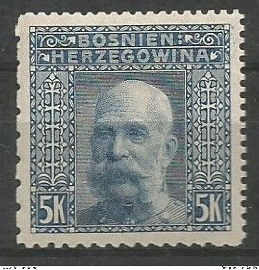 Bosnia Bosnien K.u.K. Austria Hungary Mi.43 Perforation 12½:12½:10½:6½ Coleman 3341 MNH / ** 1906 - Bosnia Erzegovina