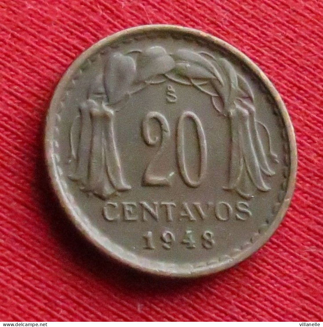 Chile 20 Centavos 1948 Chili  W ºº - Cile