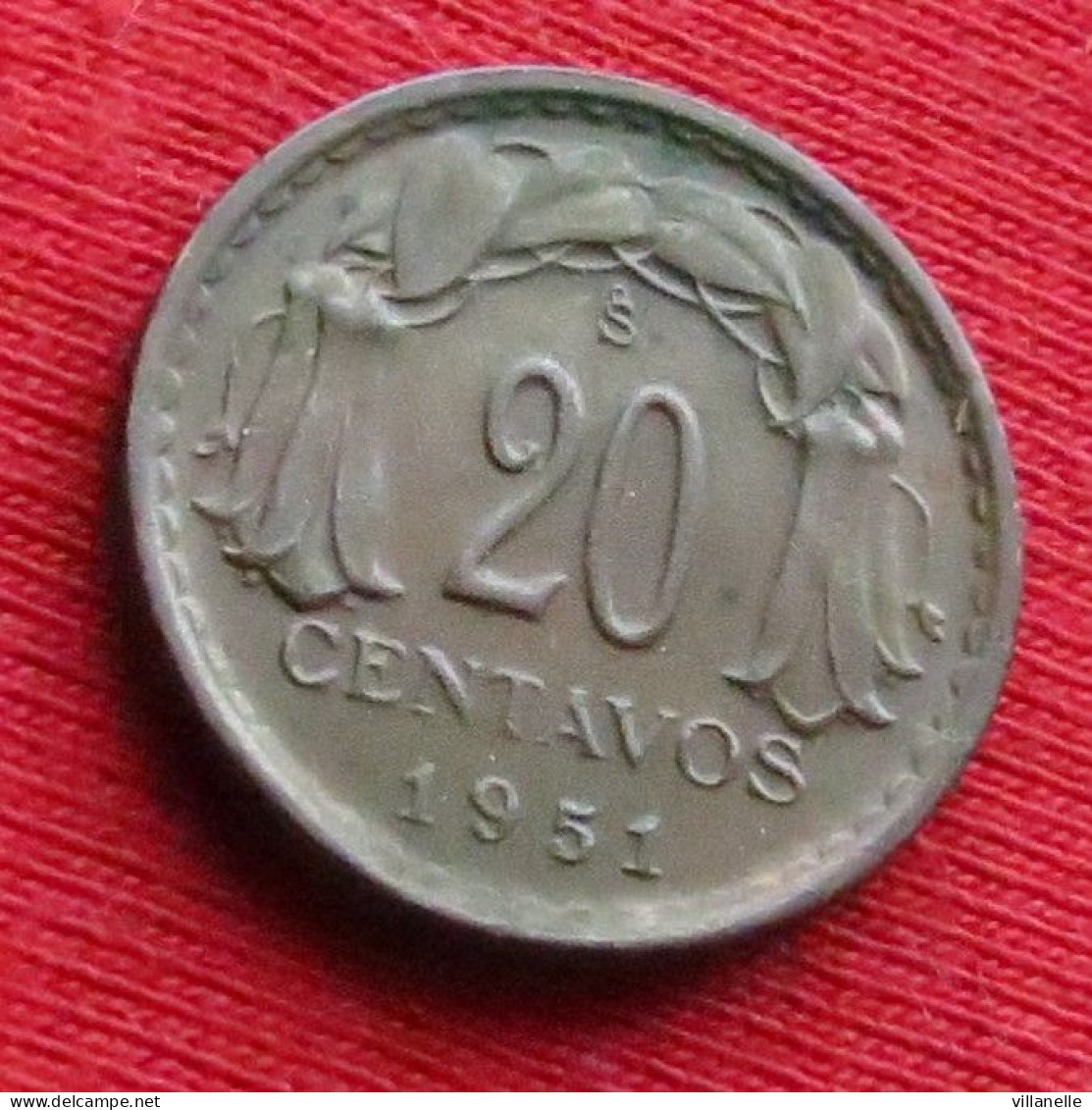 Chile 20 Centavos 1951 Chili  W ºº - Chile