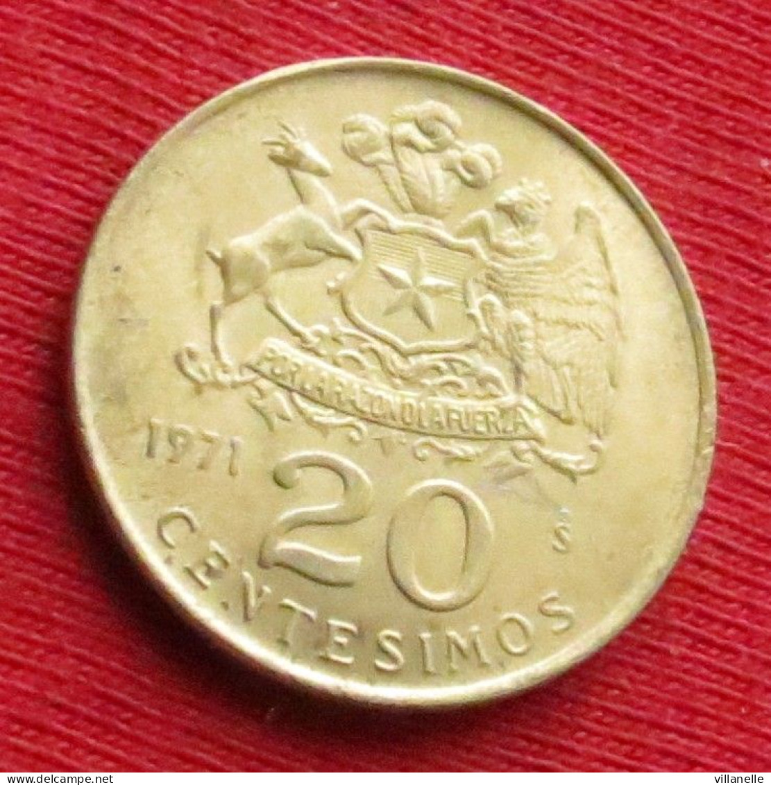 Chile 20 Centavos 1971 Chili  W ºº - Chile