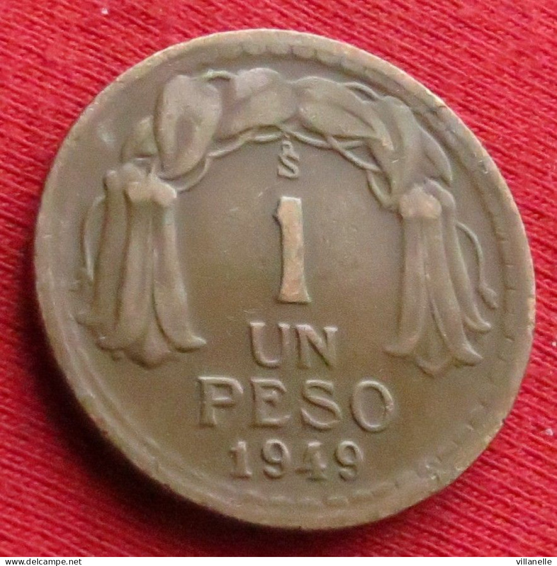 Chile 1 Peso 1949 Chili  W ºº - Chili