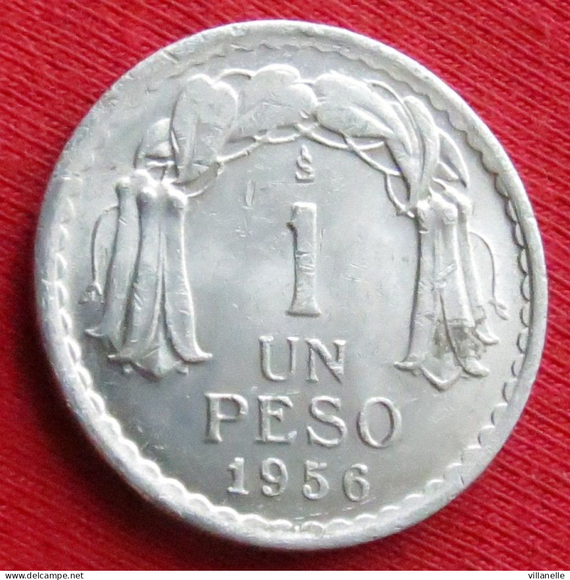 Chile 1 Peso 1956 Chili  W ºº - Cile