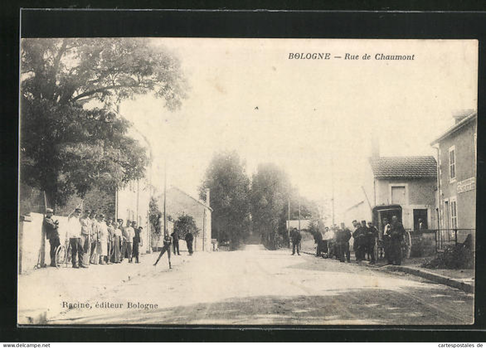 CPA Bologne, Rue De Chaumont, Strasse Im Sonnenschein  - Chaumont