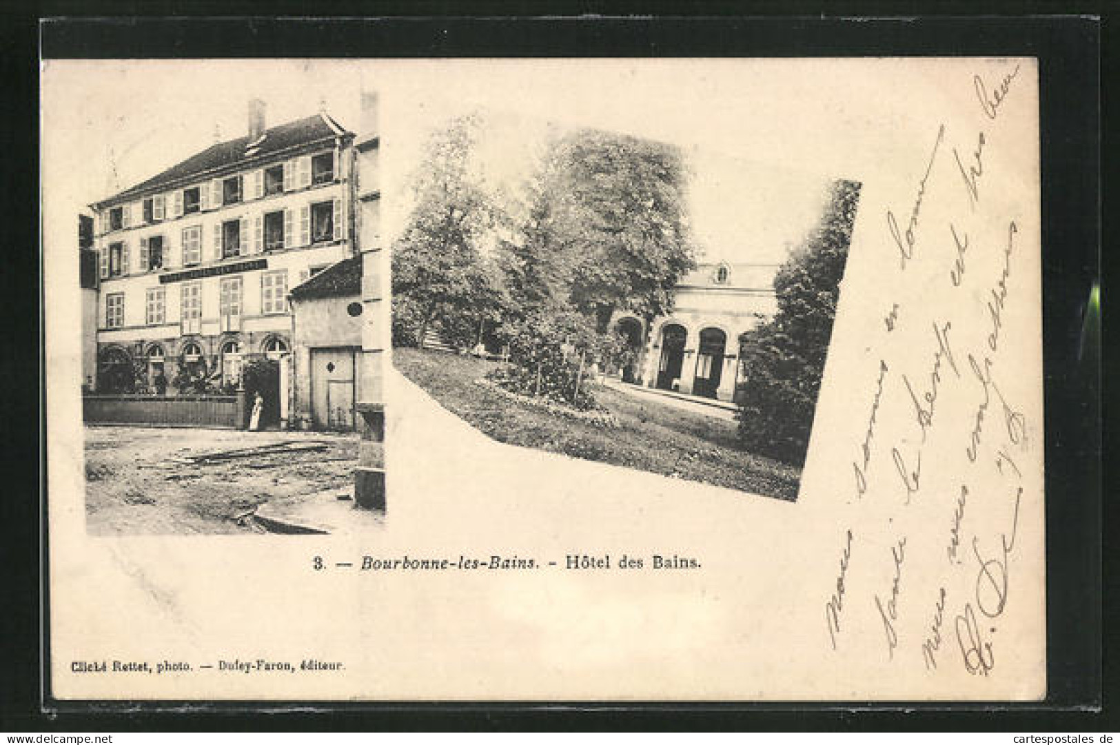 CPA Bourbonne-les-Bains, Hôtel Des Bains  - Bourbonne Les Bains