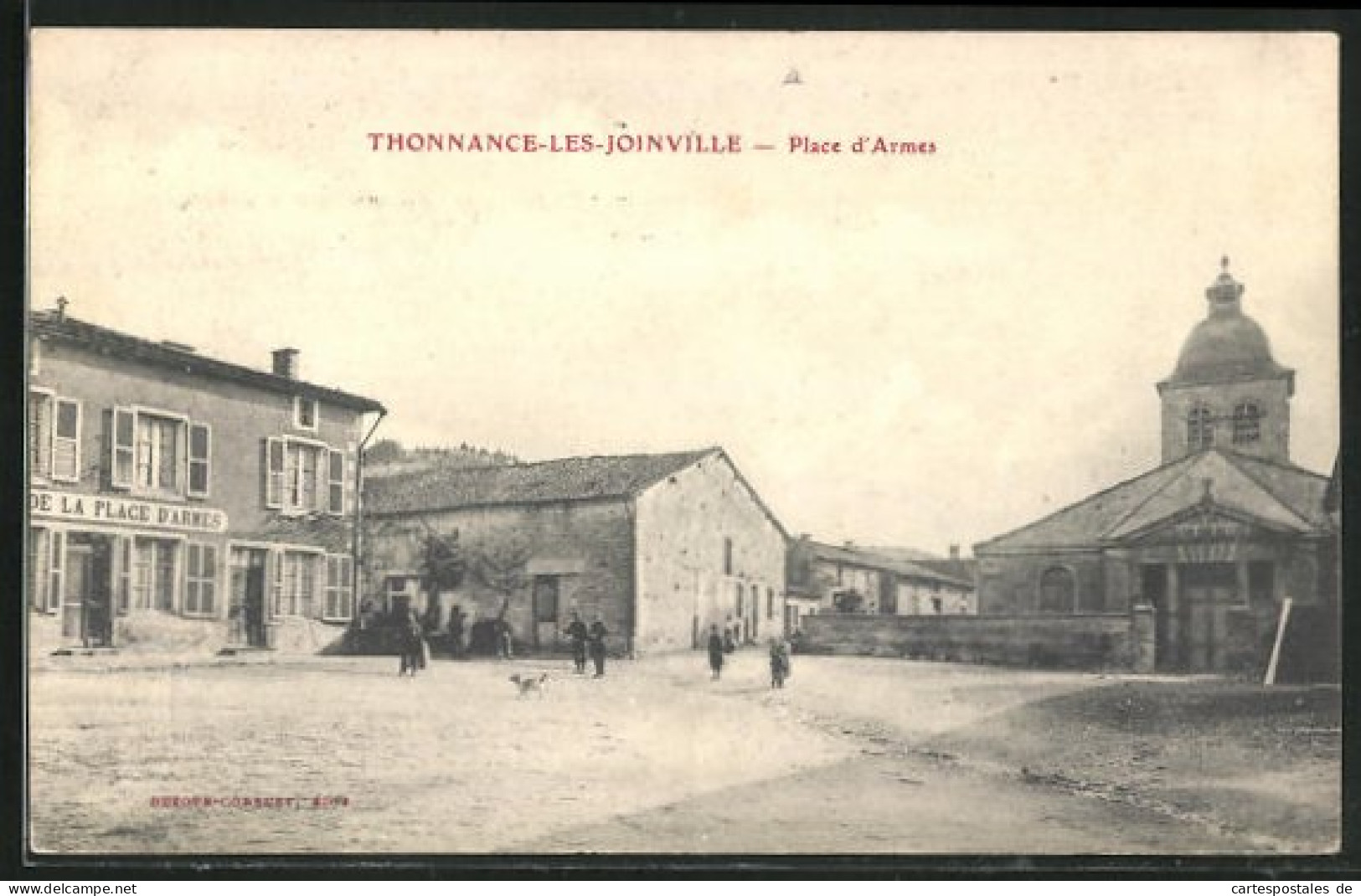 CPA Thonnance-les-Joinville, Place D`Armes, Vue Partielle  - Joinville