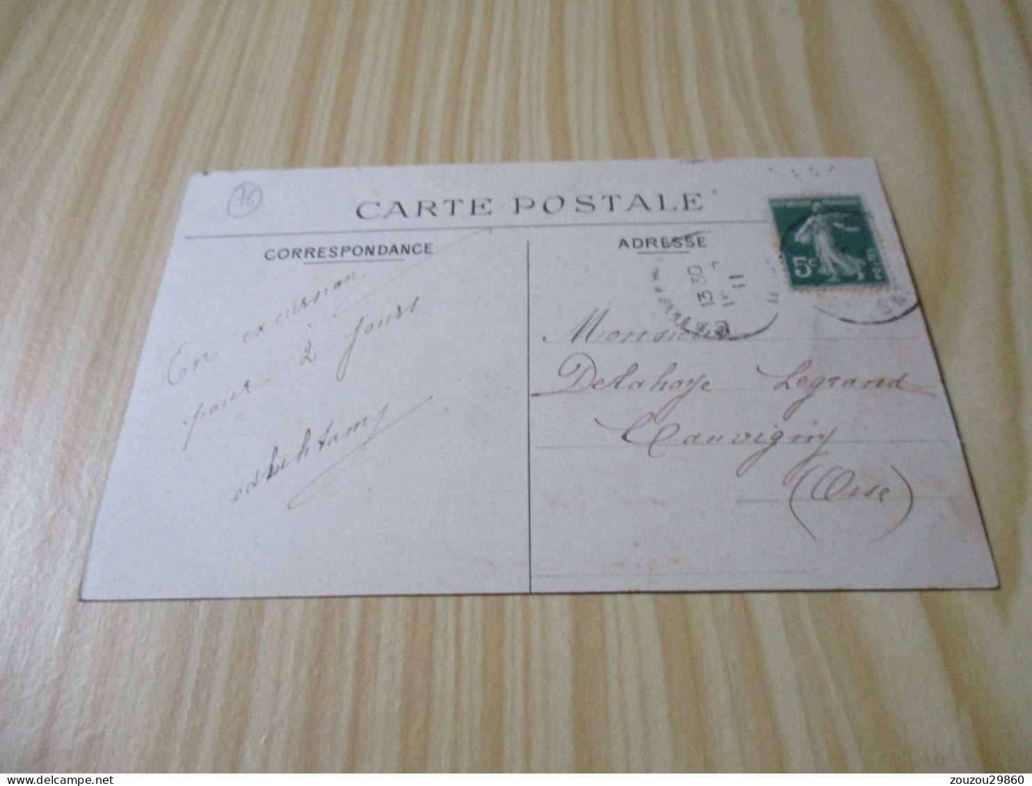 CPA Le Tréport (76).Le Lézard Sur La Falaise - Carte Animée, Oblitérée En 1911. - Le Treport
