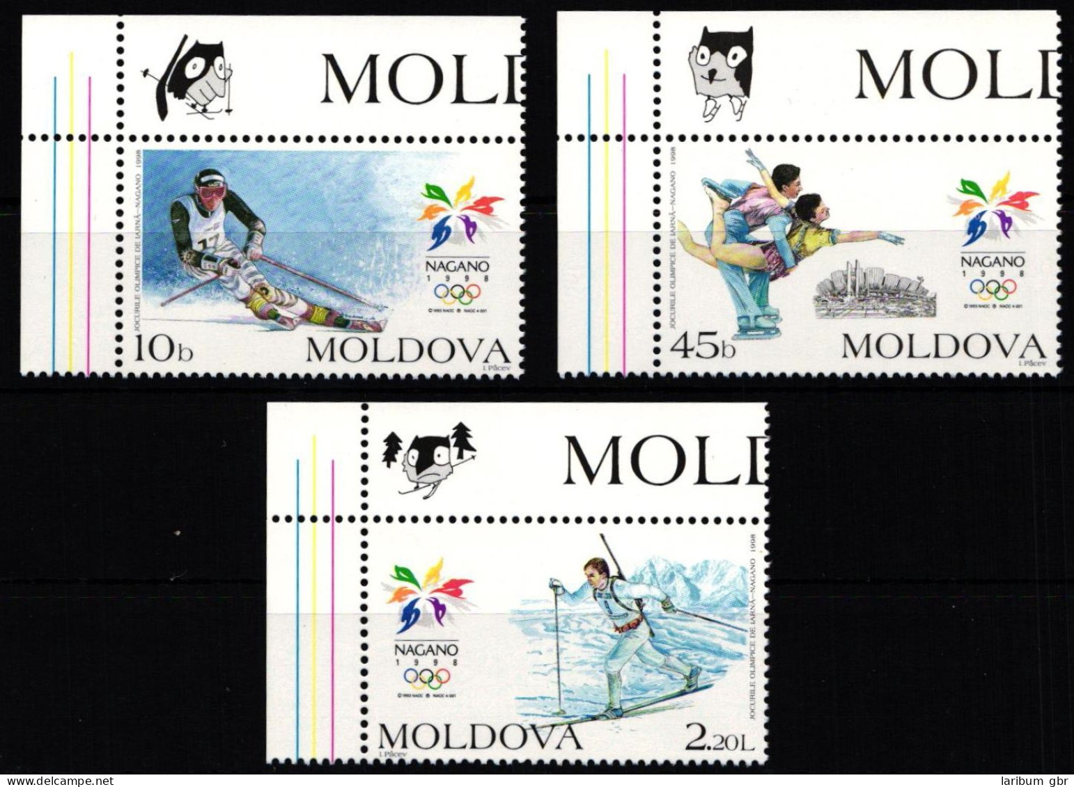 Moldawien 263-265 Postfrisch Eulen #KJ246 - Moldavië