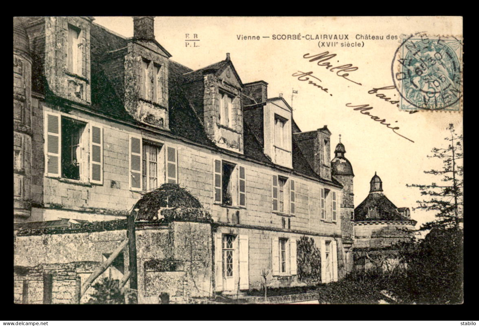 86 - SCORBE-CLAIRAUX - LE CHATEAU - Scorbe Clairvaux