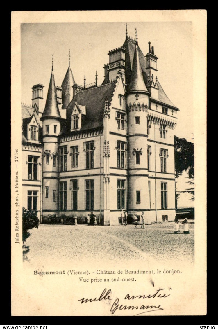 86 - BEAUMONT - CHATEAU DE BEAUDIMENT - Autres & Non Classés