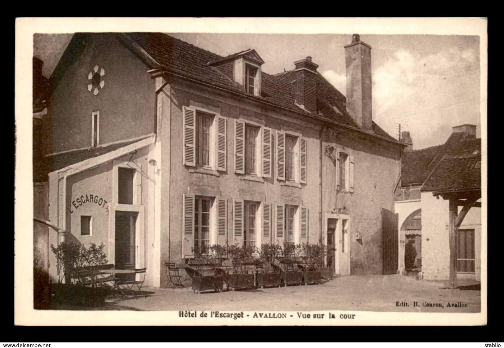 89 - AVALLON - HOTEL DE L'ESCARGOT - Avallon